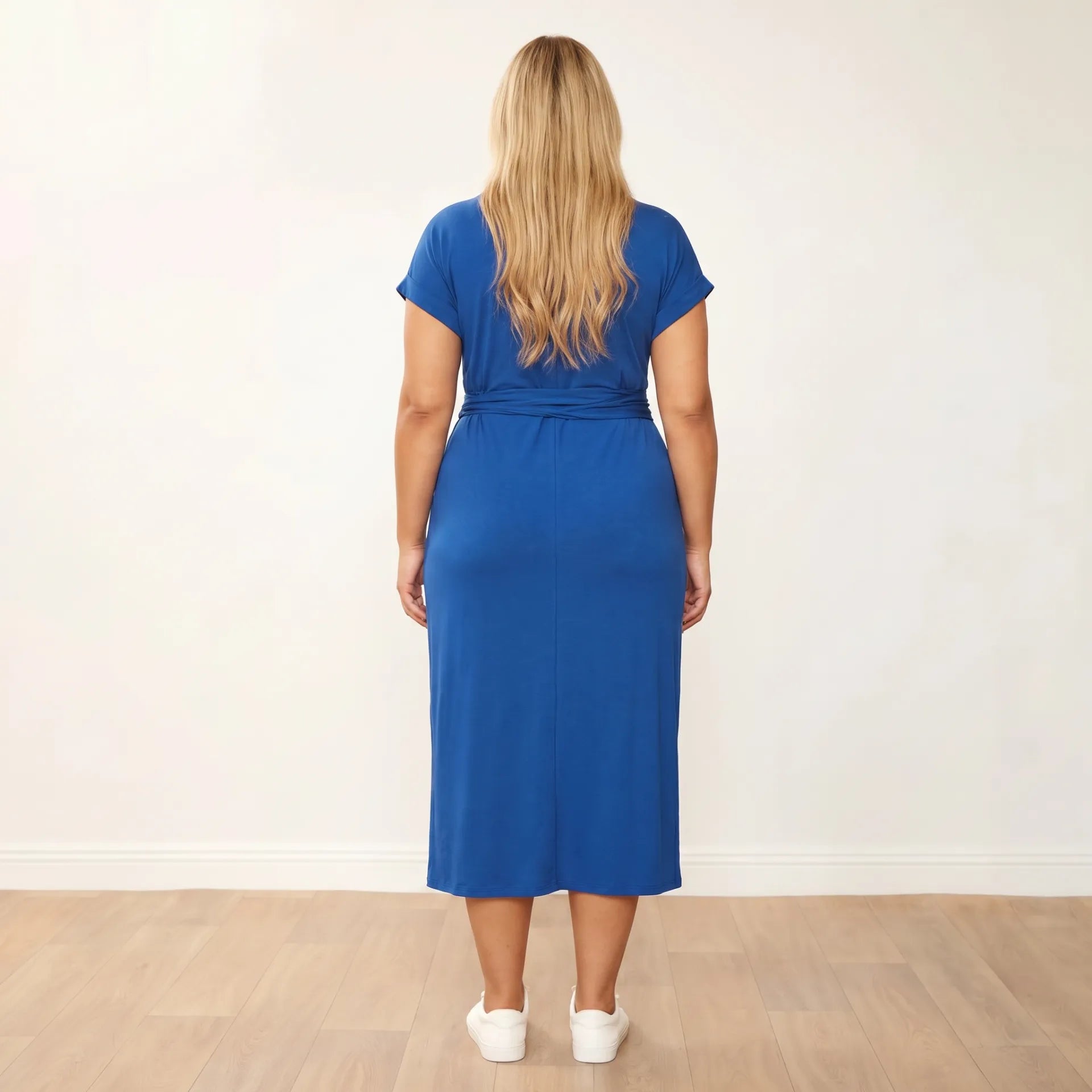 Lenny Dress in cobalt – women's dress – view 9