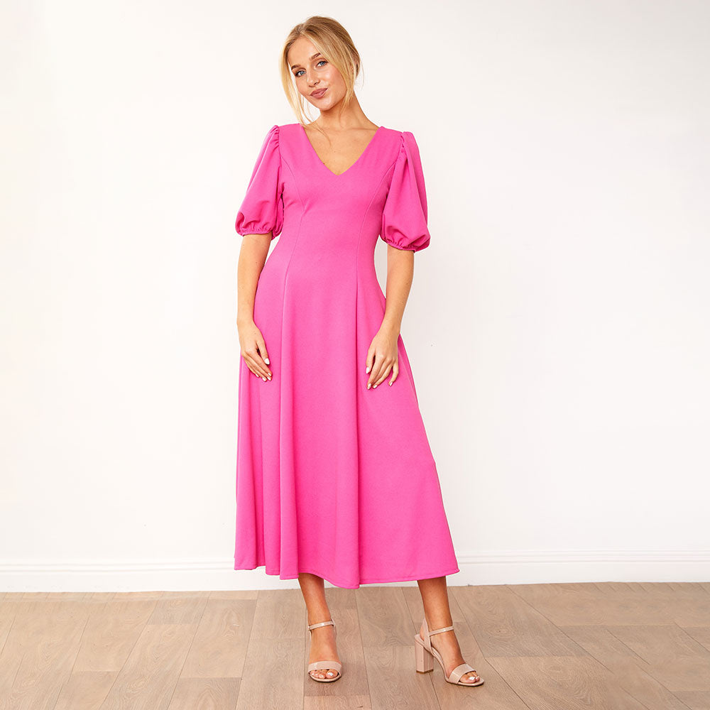 Lucy Dress (Fuchsia)