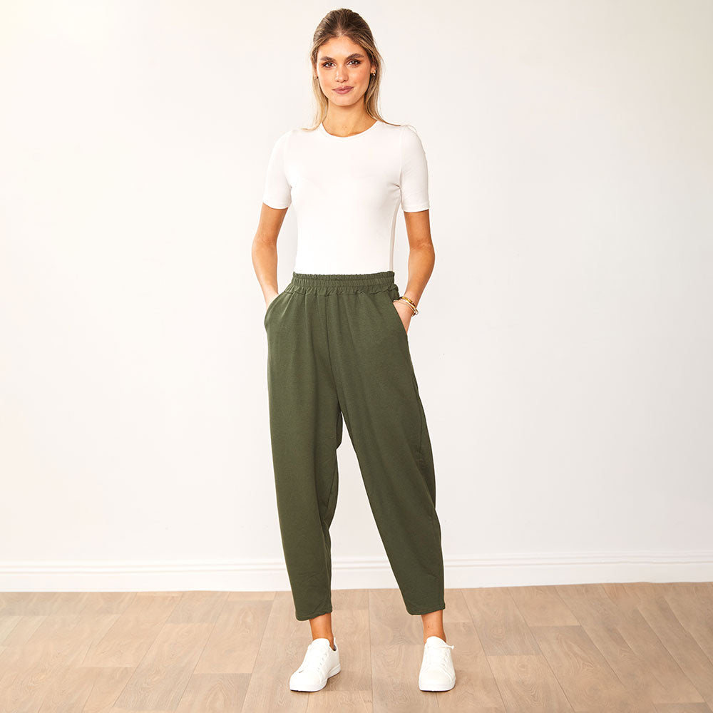 Blaire Trousers (Khaki) - The Casual Company