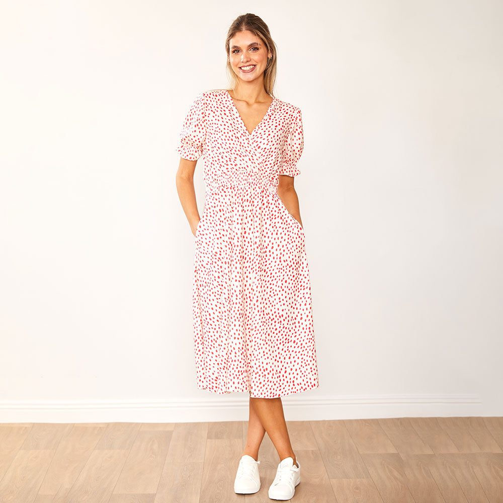 Belle Dress (Red Polka Dot) - The Casual Company