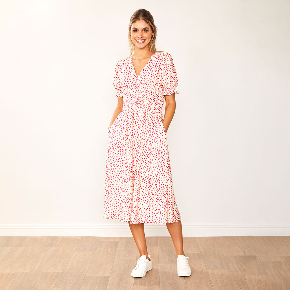 Belle Dress (Red Polka Dot) - The Casual Company