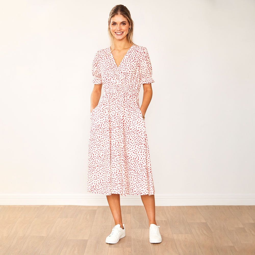 Belle Dress (Red Polka Dot) - The Casual Company