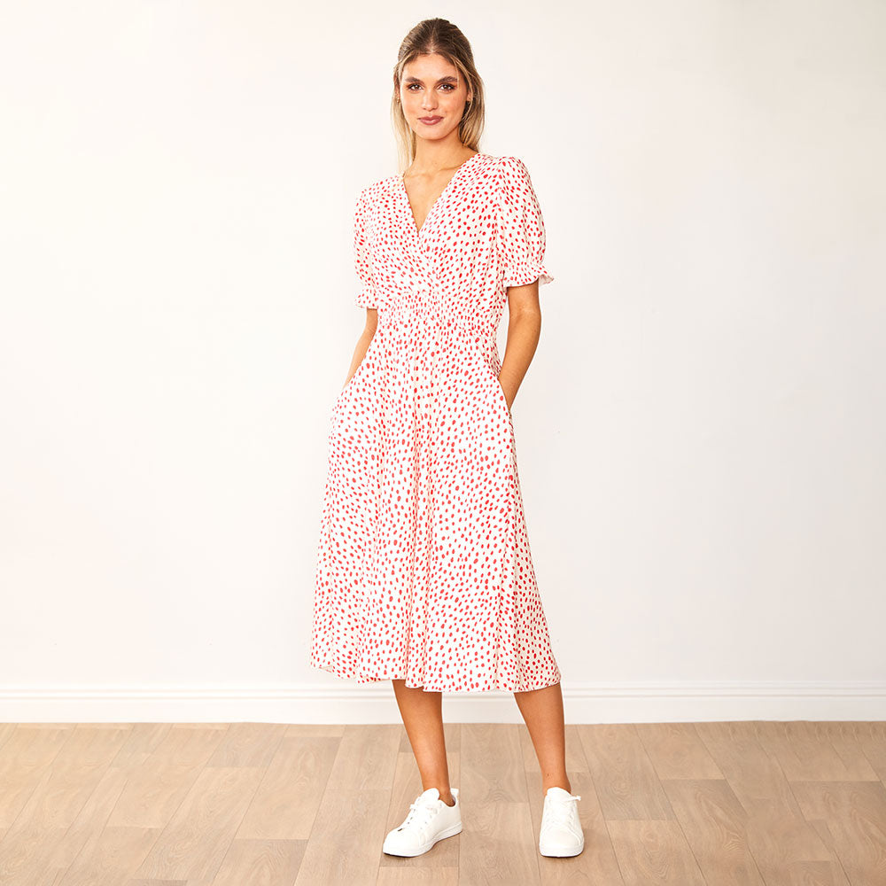 Belle Dress (Red Polka Dot) - The Casual Company