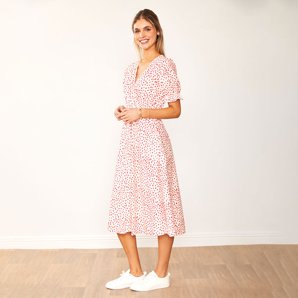 Belle Dress (Red Polka Dot) - The Casual Company