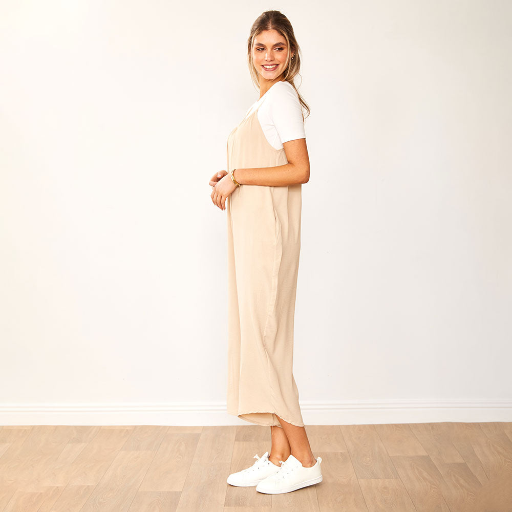 Lennie Jumpsuit (Taupe)