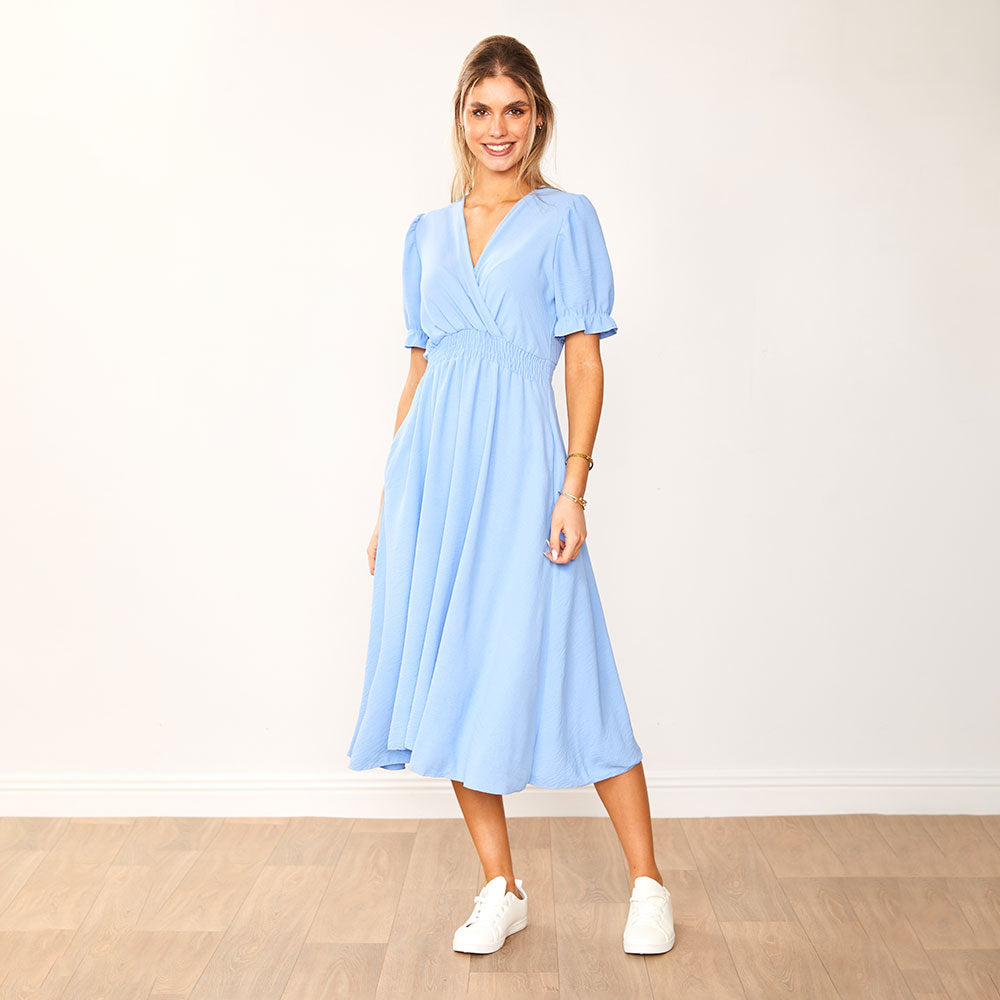 Belle Dress (Blue) - The Casual Company