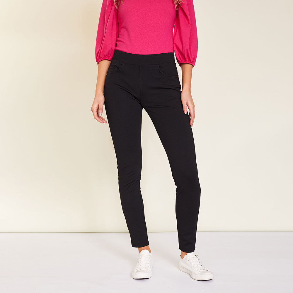 Chloe Leggings (Black & Navy) - The Casual Company