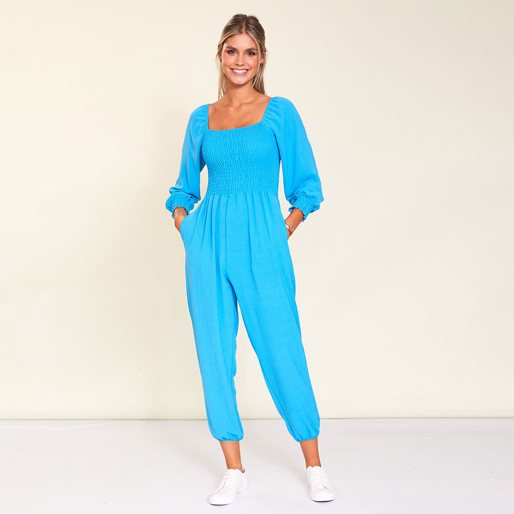 Luna Jumpsuit (Aqua)