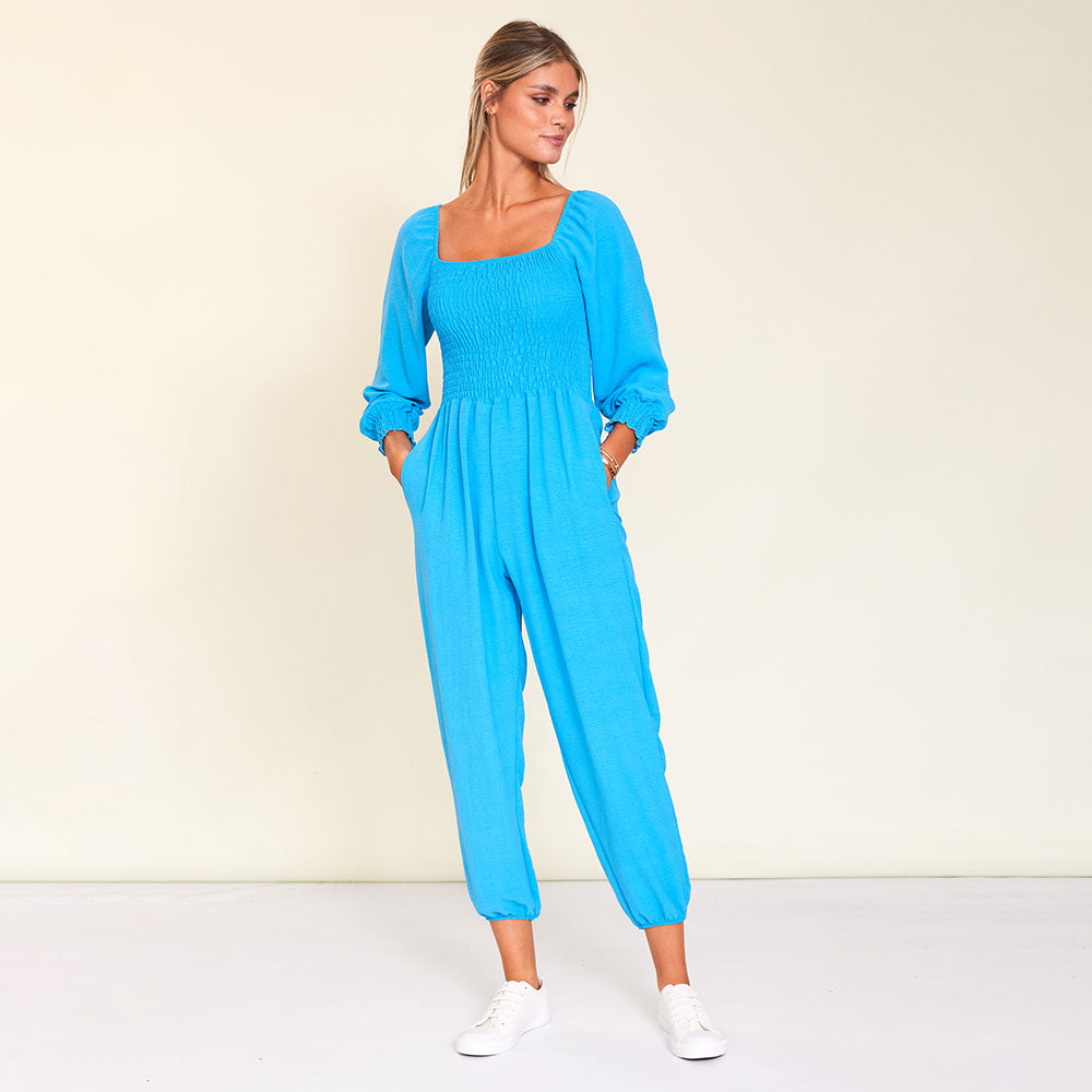 Luna Jumpsuit (Aqua)