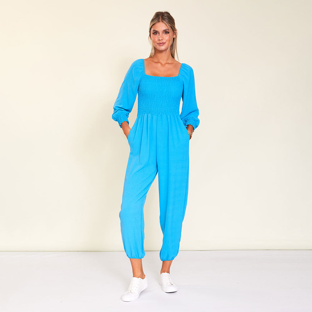 Luna Jumpsuit (Aqua)