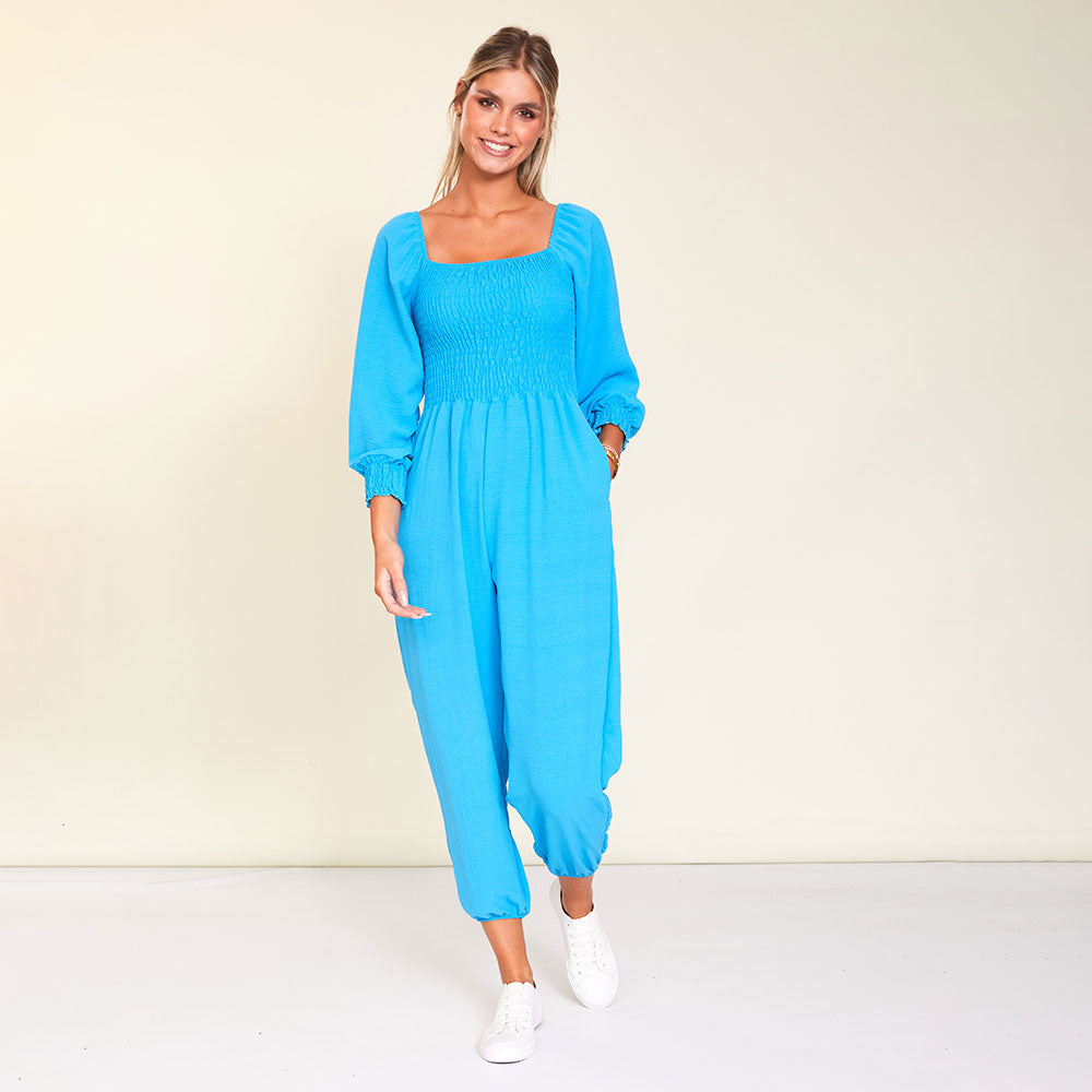 Luna Jumpsuit (Aqua)