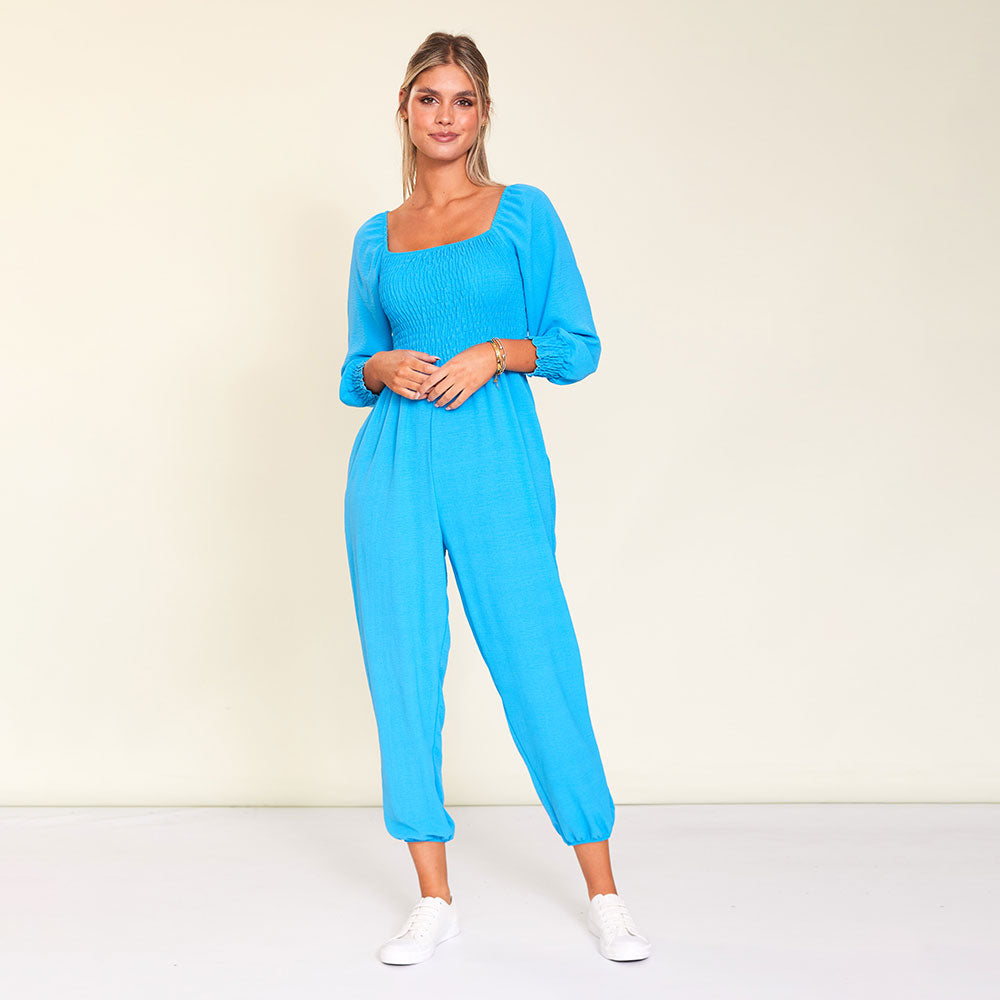 Luna Jumpsuit (Aqua)