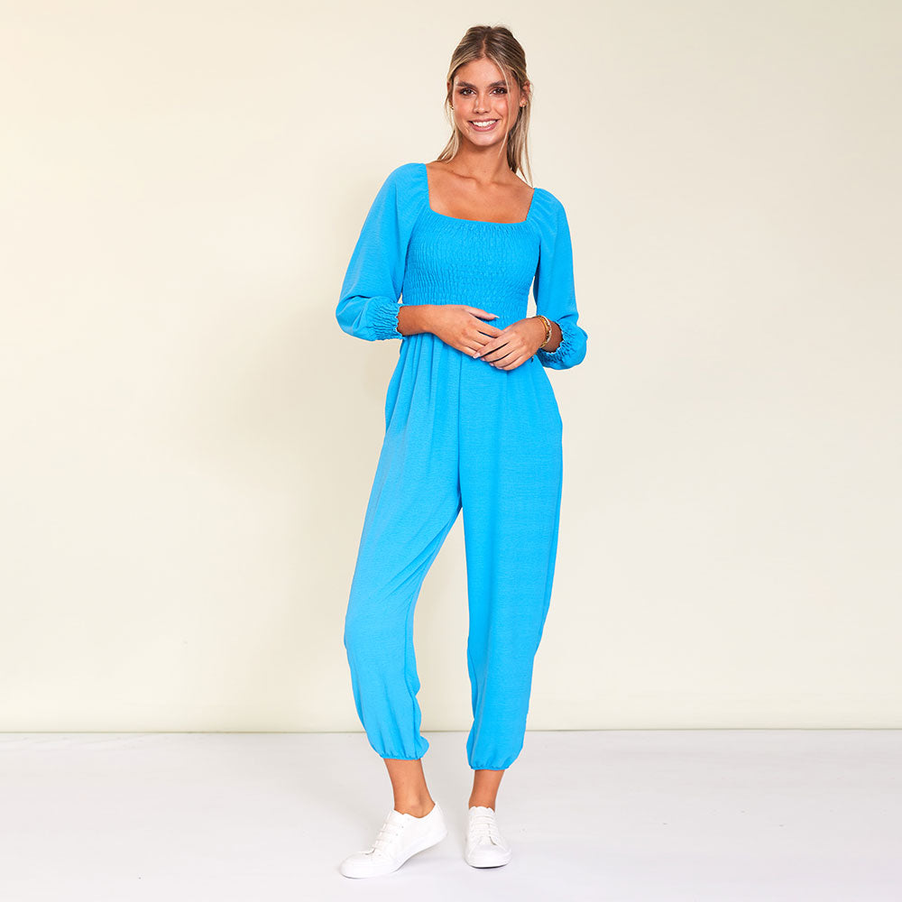 Luna Jumpsuit (Aqua)