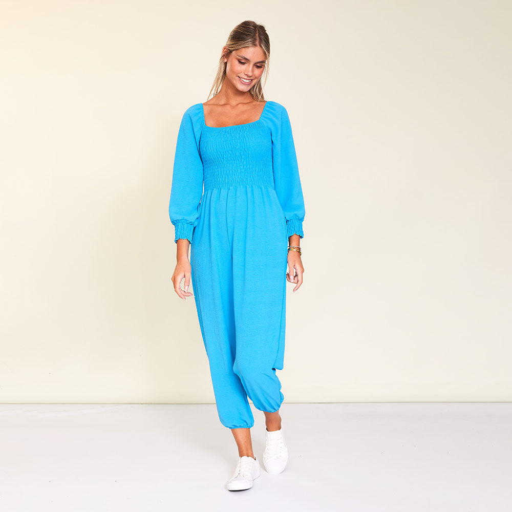 Luna Jumpsuit (Aqua)