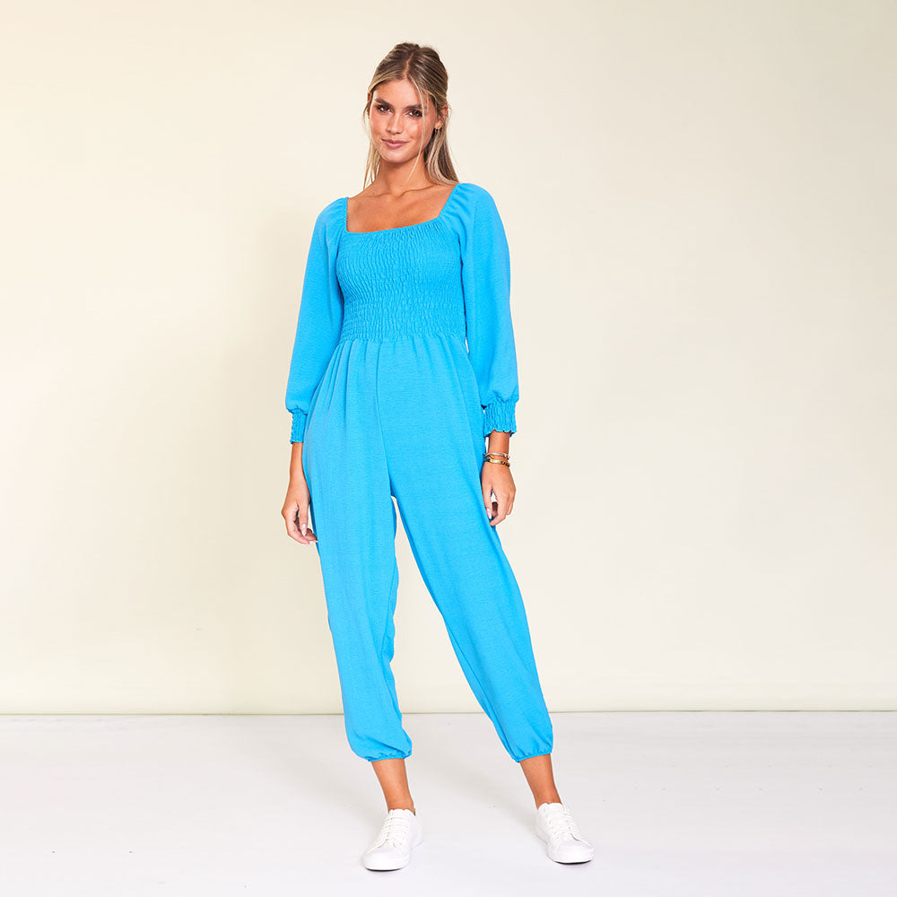 Luna Jumpsuit (Aqua)