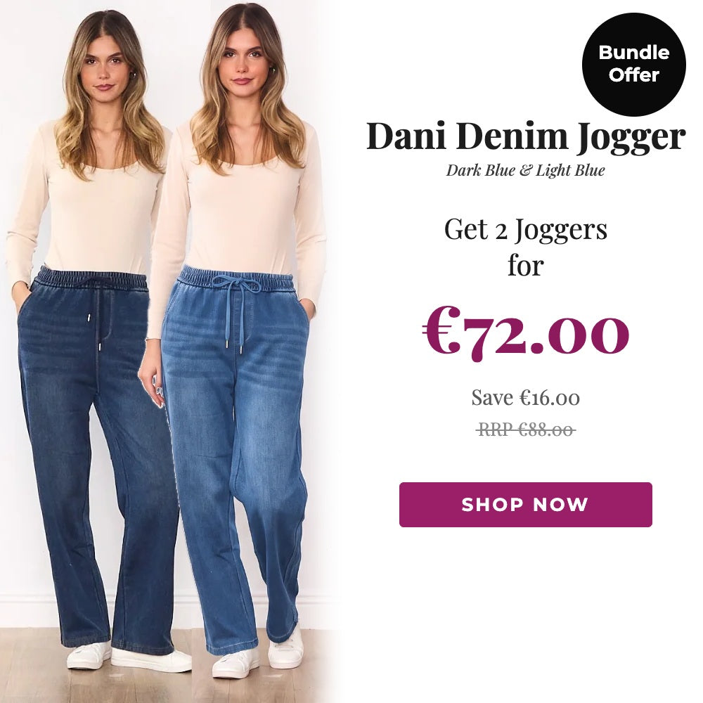 Dani Denim Jogger Bundle Offer - 2 for €72 - Dark Blue & Light Blue