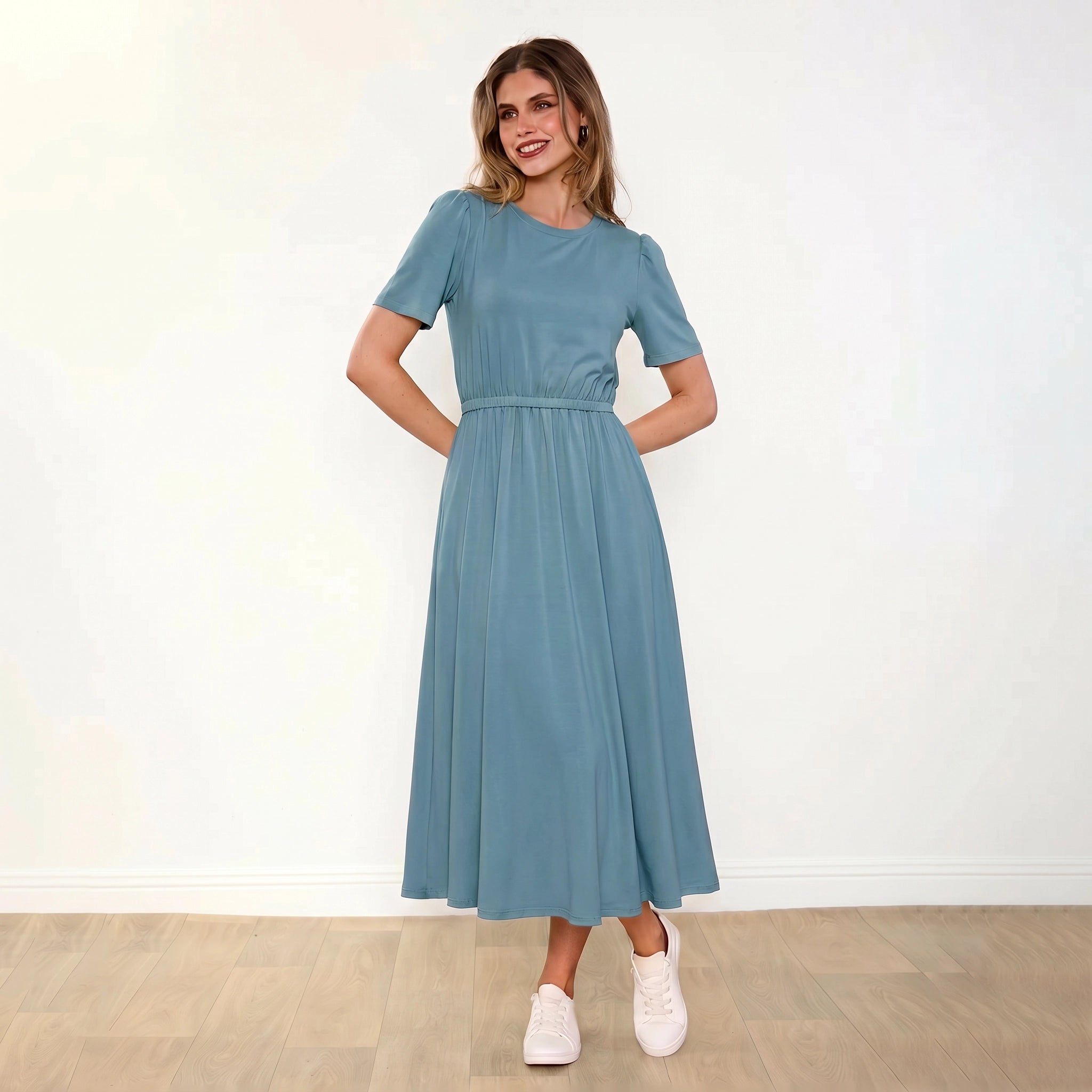 Eilish Dress Blue - Warm Smile