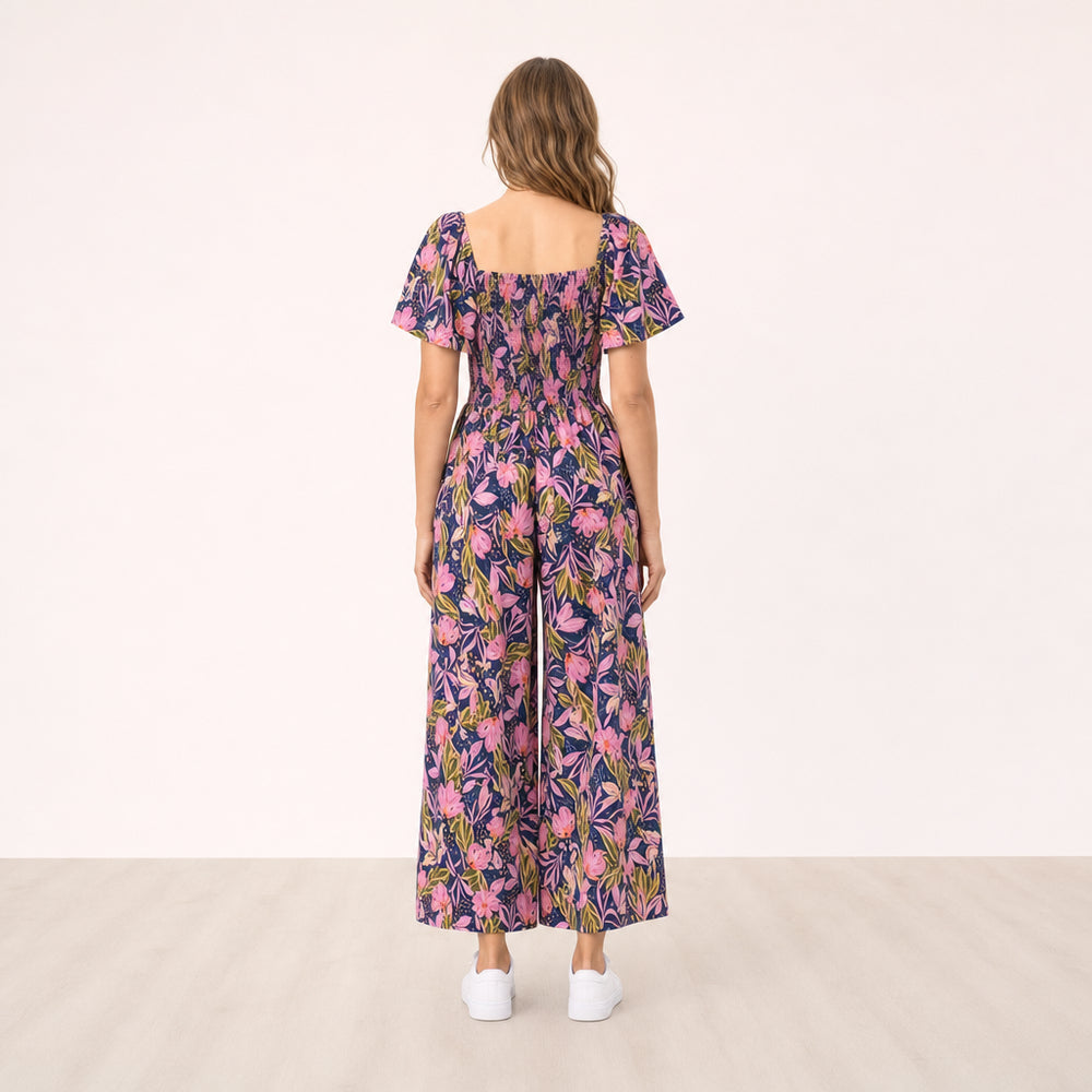 Ivan Jumpsuit Midnight Bloom Lavender