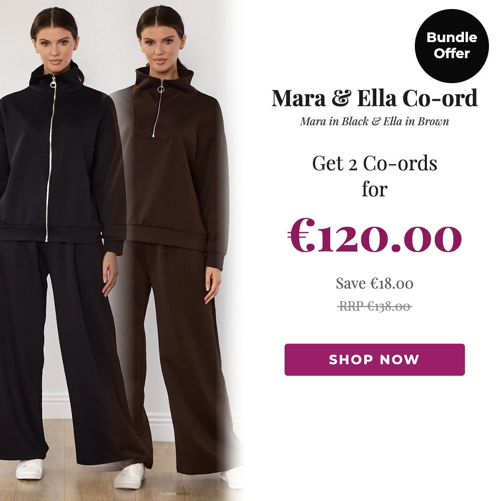 Mara & Ella Co-ord Black & Brown Bundle Offer, 2 for €120
