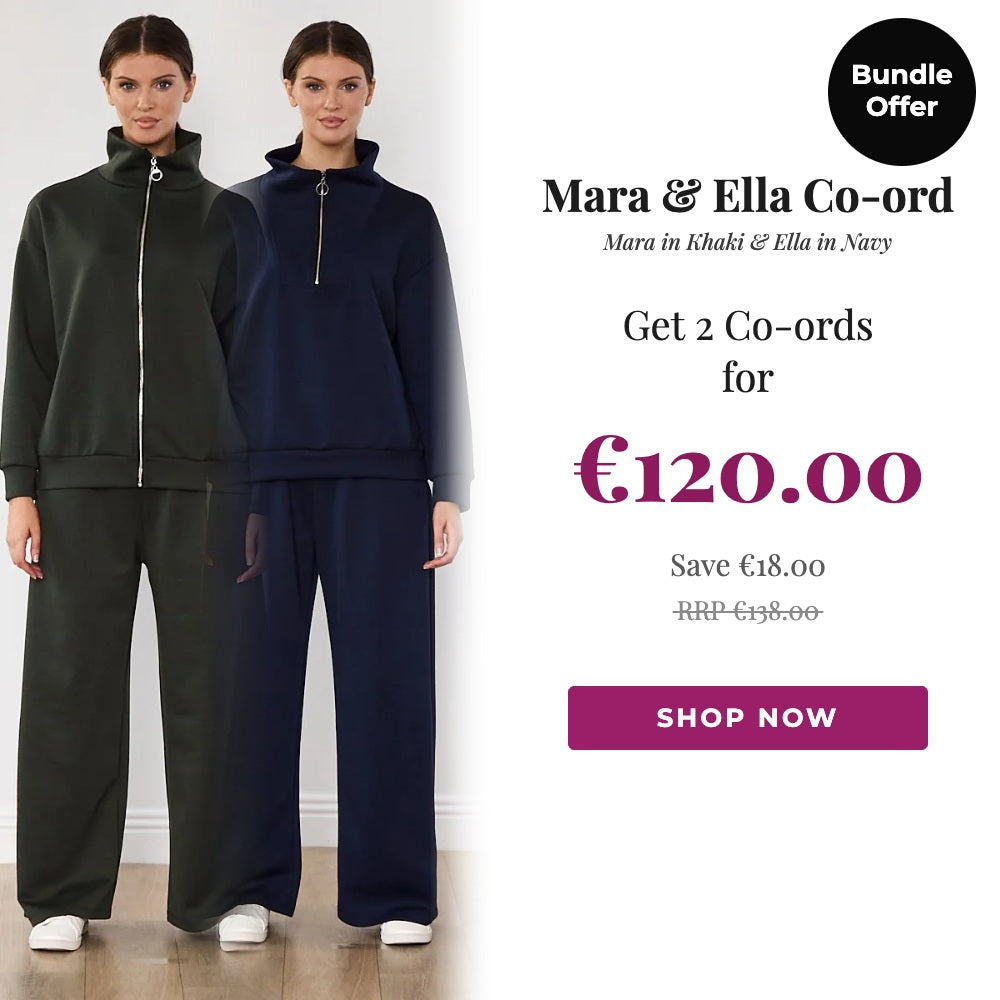 Mara & Ella Co-ord Khaki & Navy Bundle Offer, 2 for €120