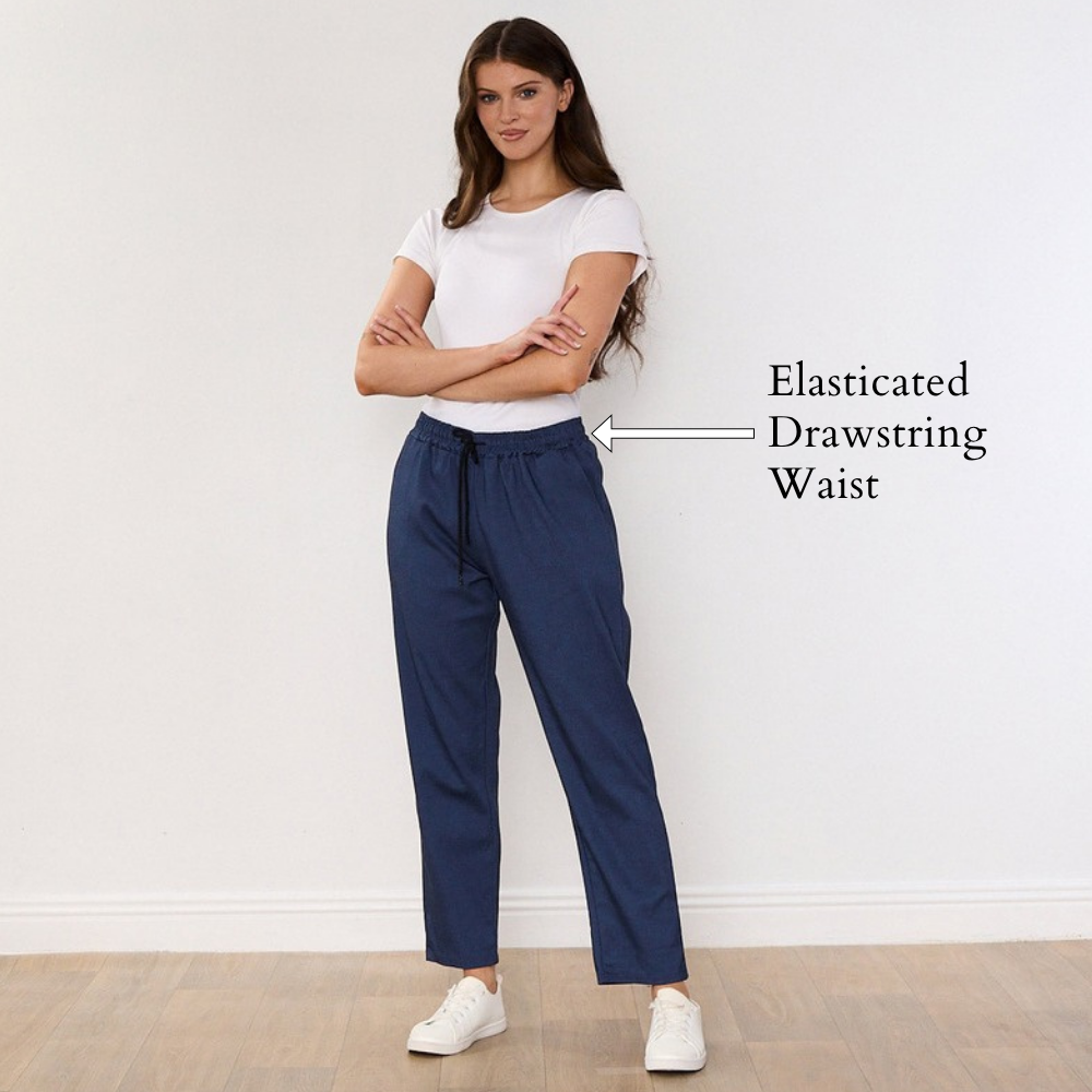 Stella Jogger (Denim) - Elasticated Drawstring Waist