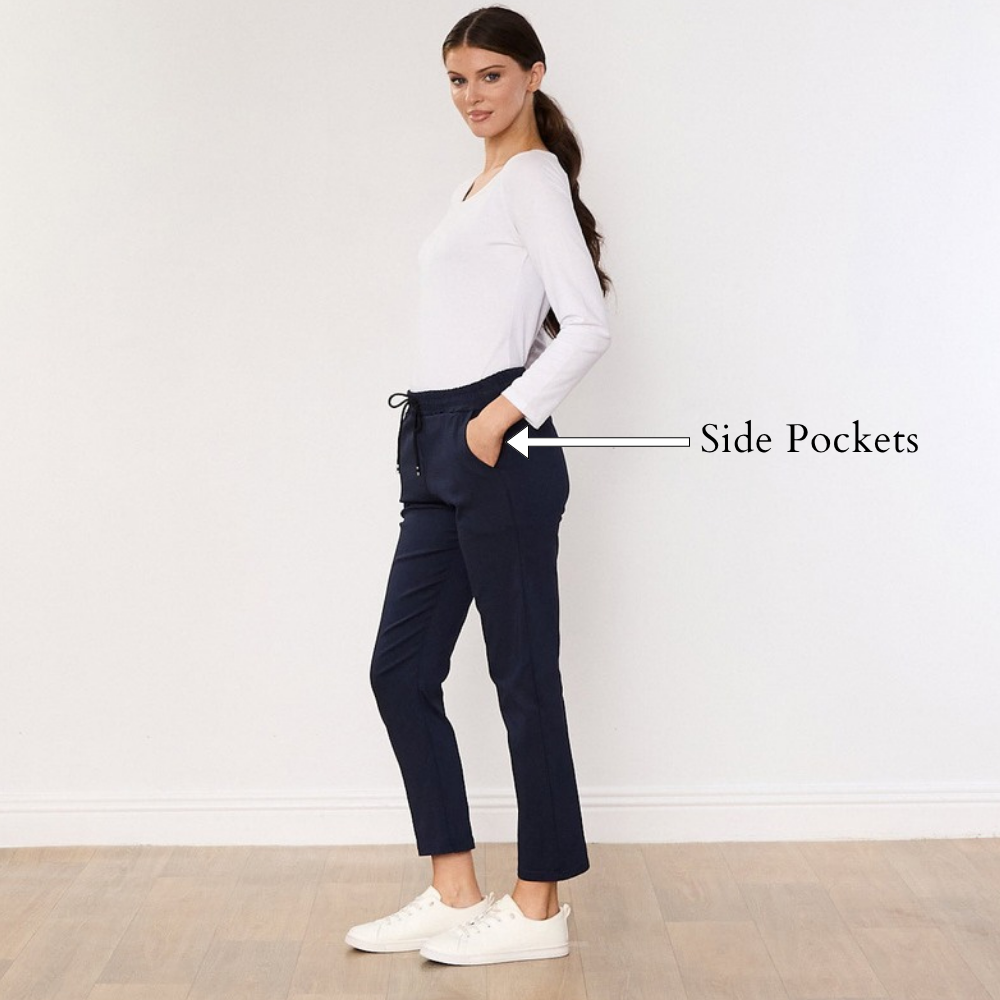 Stella Jogger (Navy) - Side Pockets