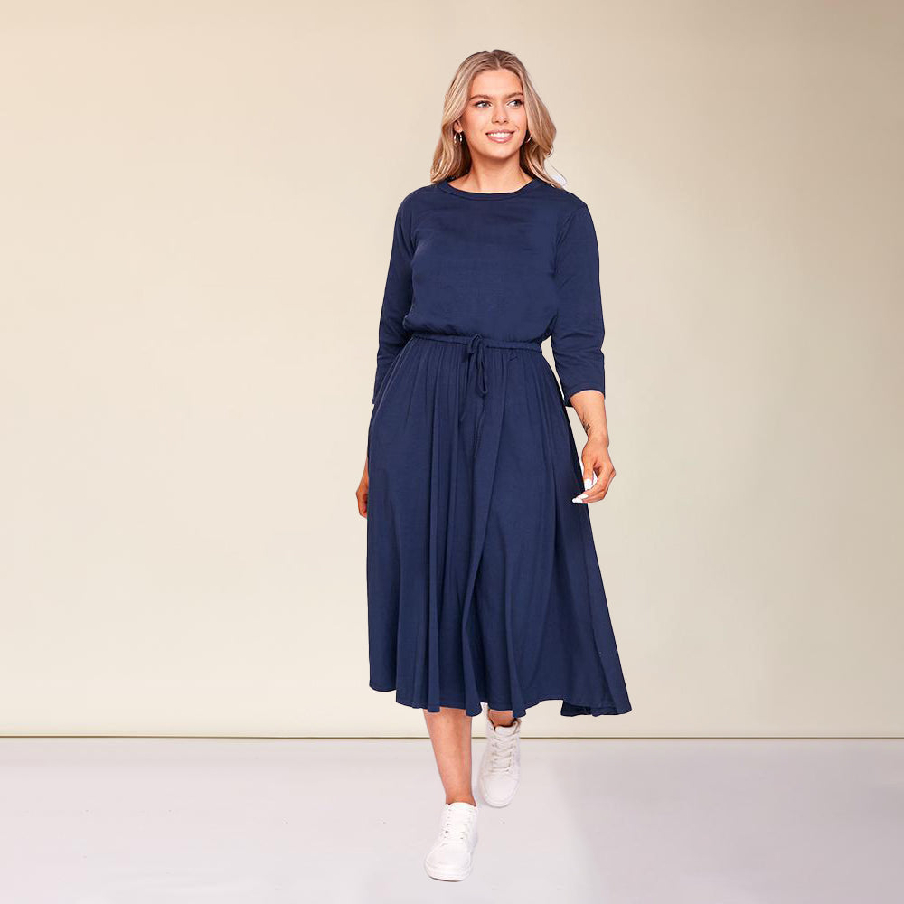 Gracie Dress (Navy)