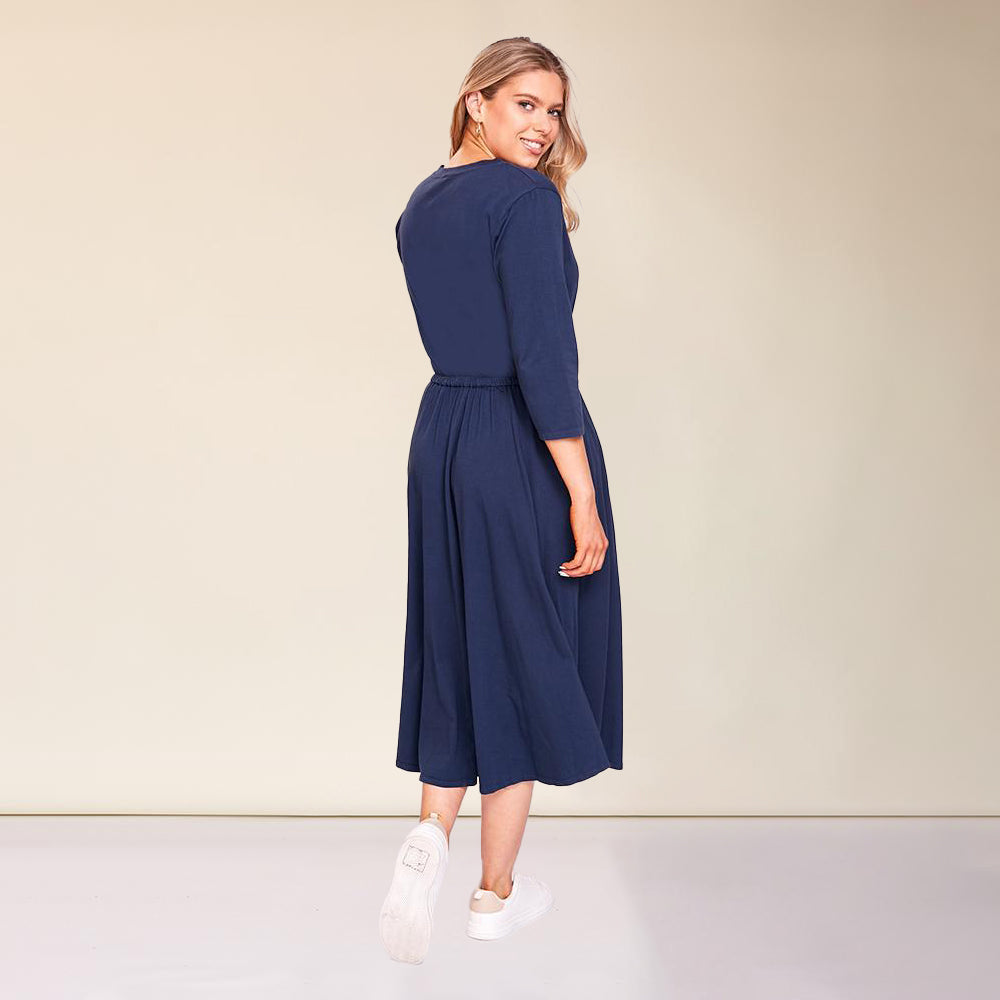 Gracie Dress (Navy)