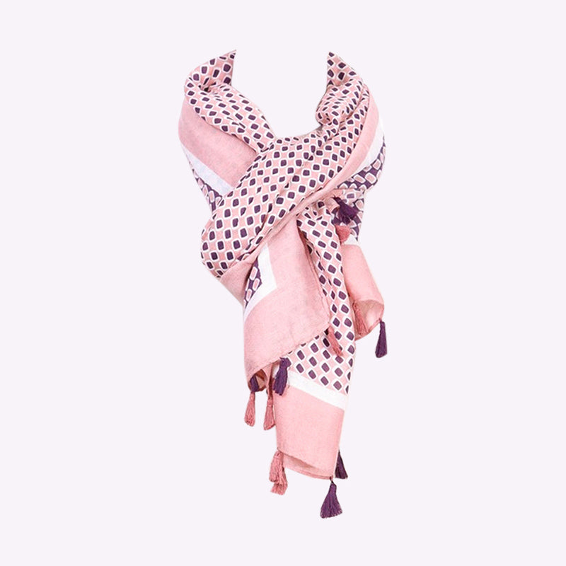 Mosaic Scarf Pink