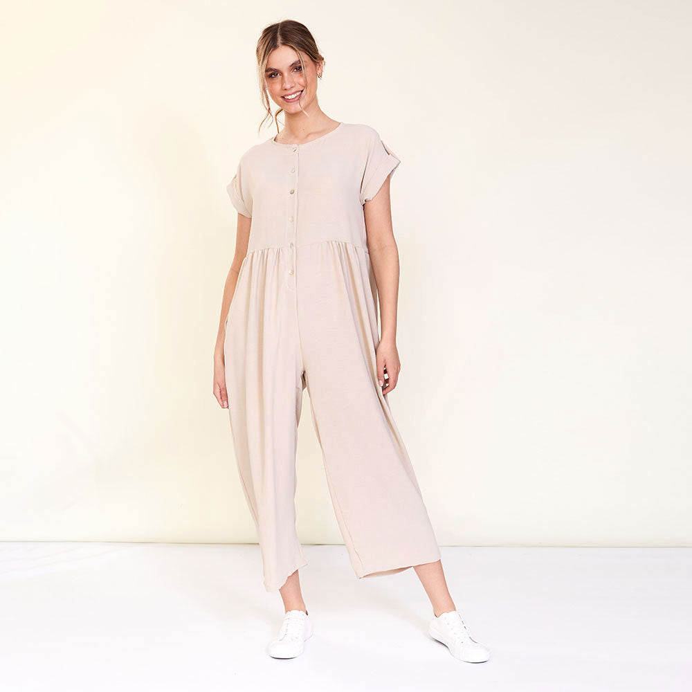 Julia Jumpsuit (Beige)