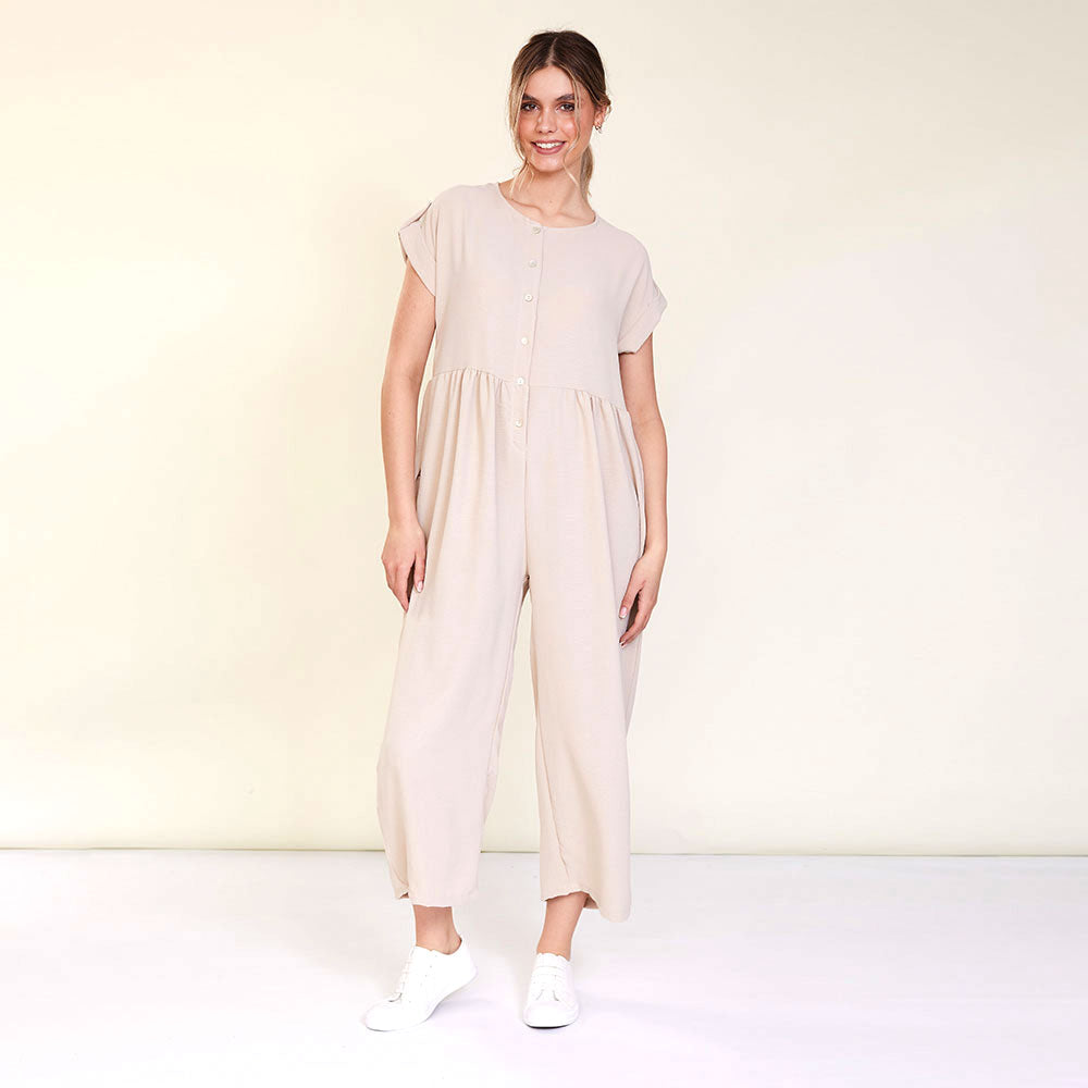 Julia Jumpsuit (Beige)