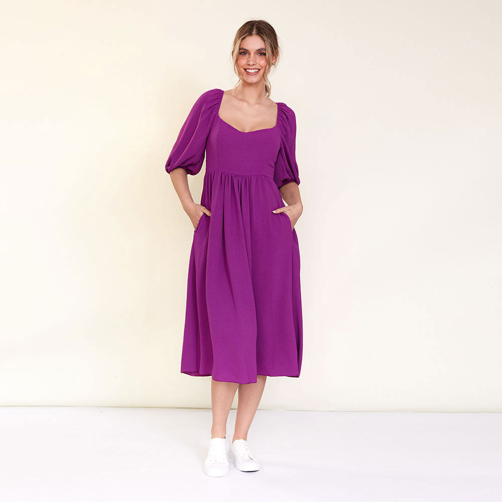 Kadie Dress (Berry)