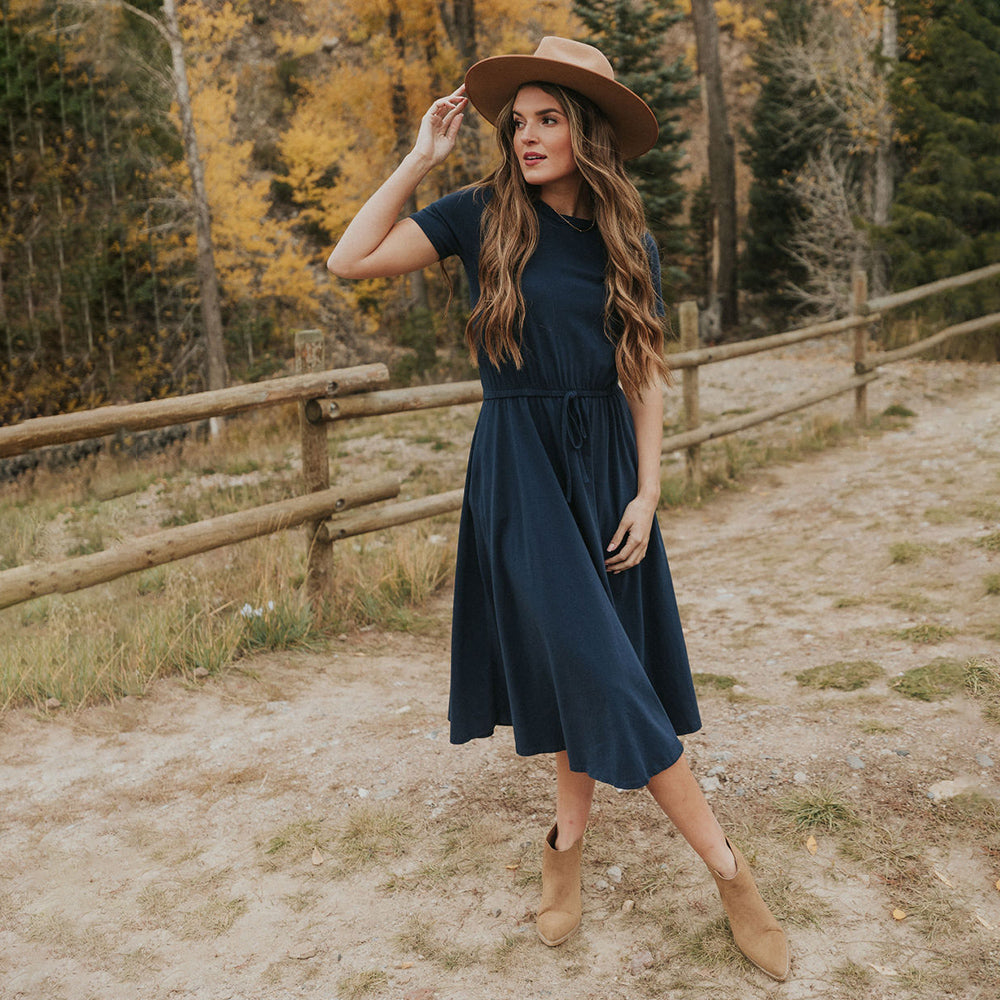 Piper Dress (Navy)