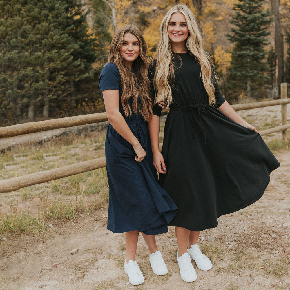 Piper Dress (Navy)