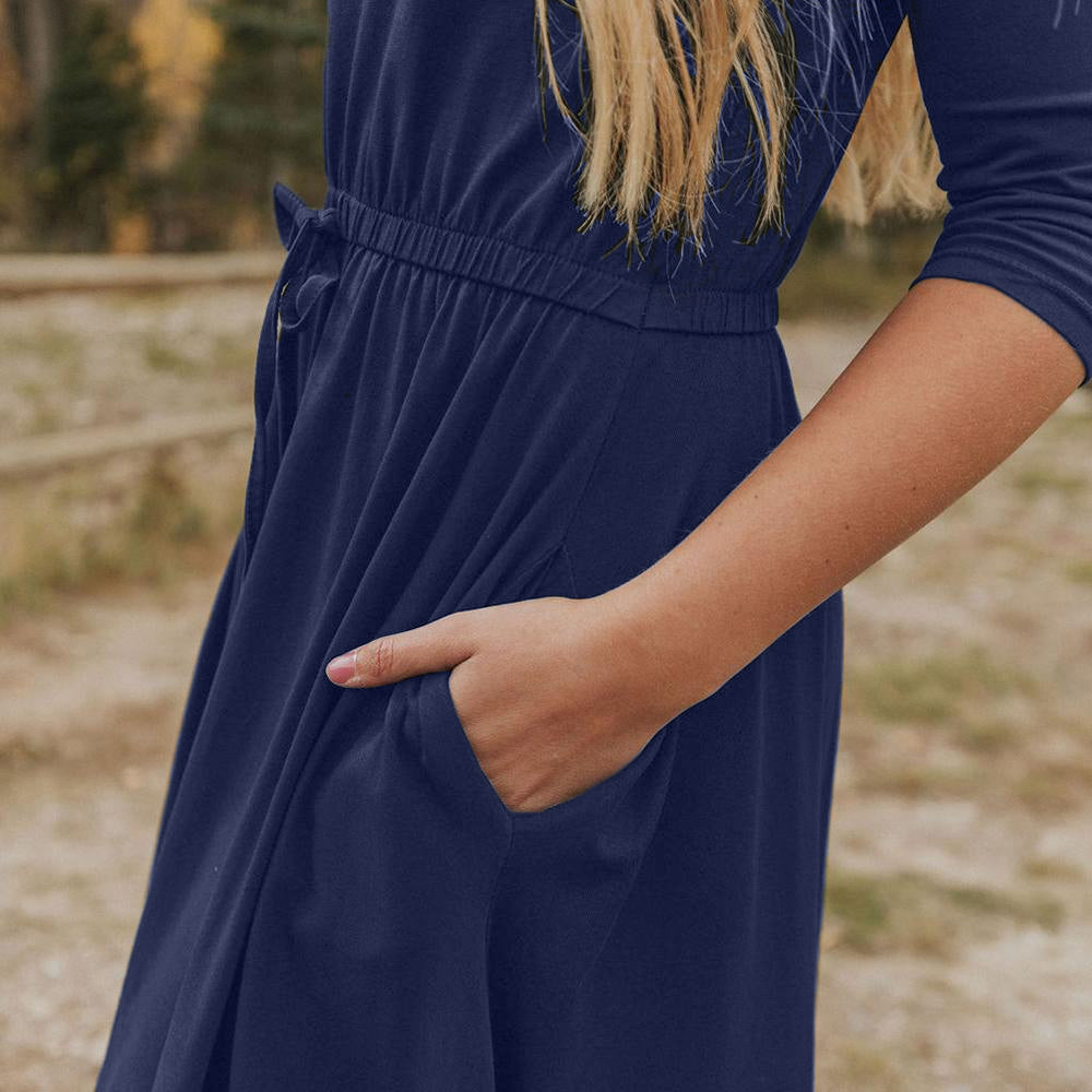 Gracie Dress (Navy)