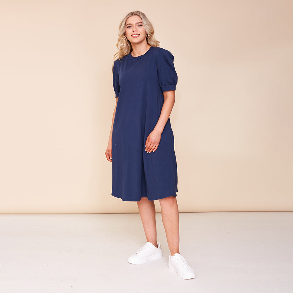 Annie Dress (Navy) - The Casual Company