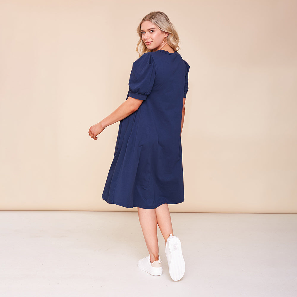 Annie Dress (Navy) - The Casual Company