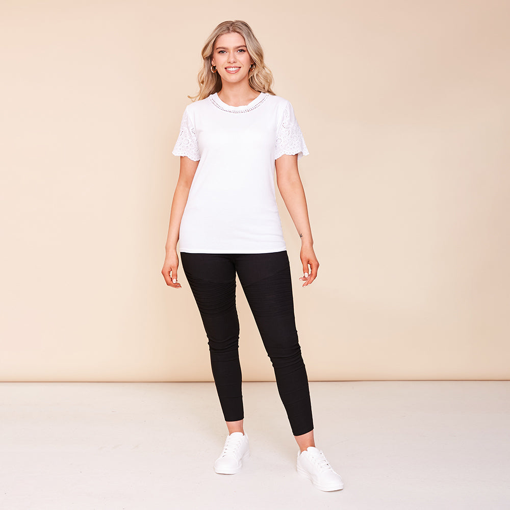 Becca T-Shirt (White) - The Casual Company