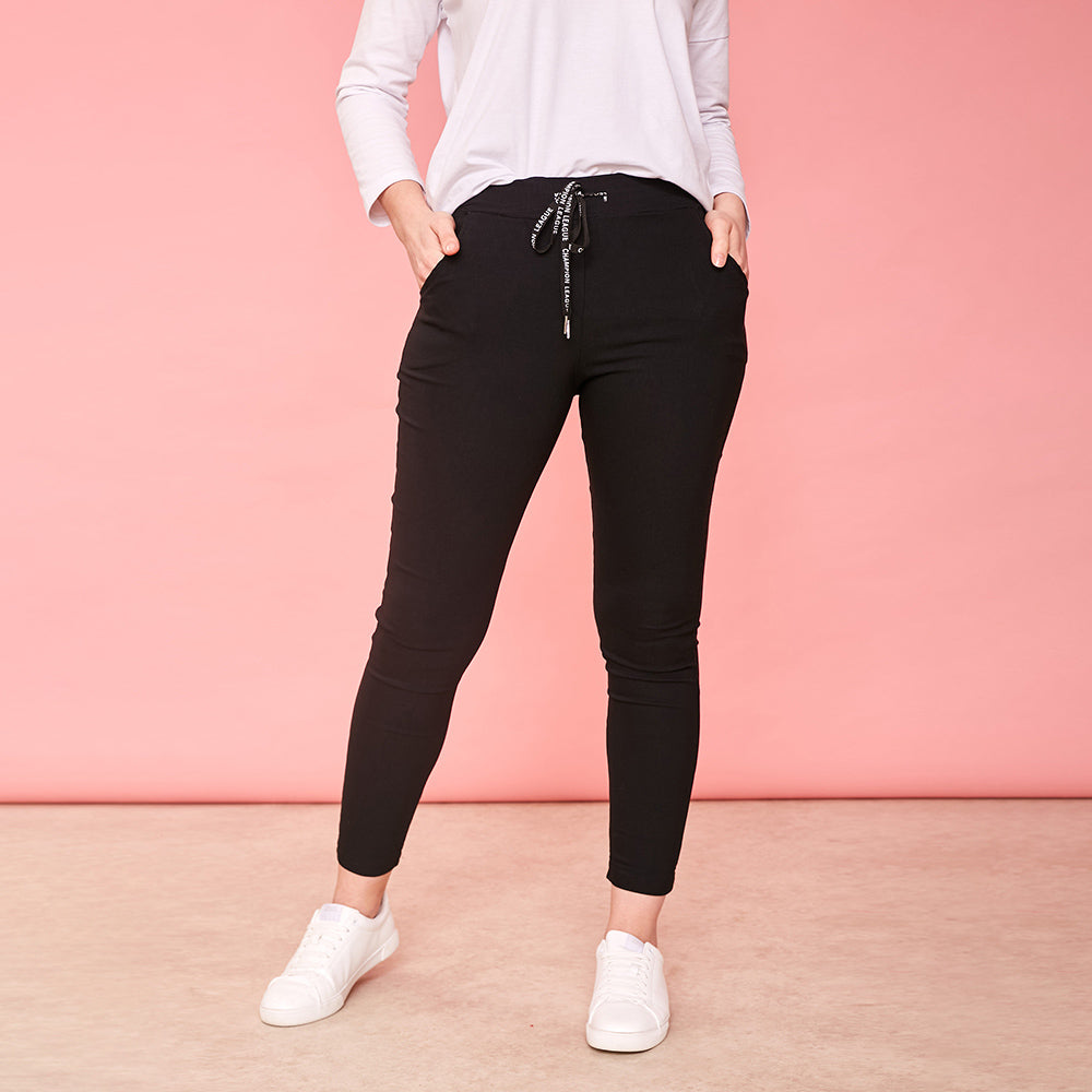 Riona Stretch Trouser (Black)