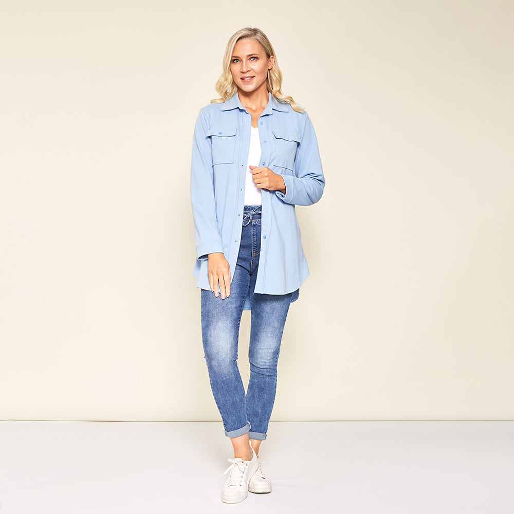 Bailey Shirt (Blue) - The Casual Company