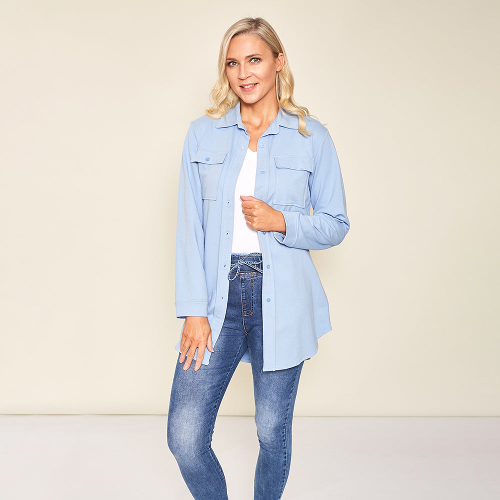 Bailey Shirt (Blue) - The Casual Company