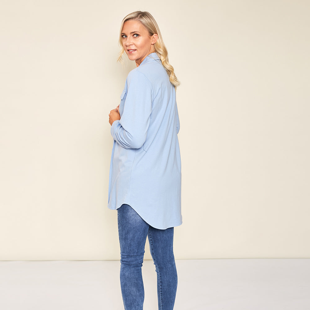 Bailey Shirt (Blue) - The Casual Company