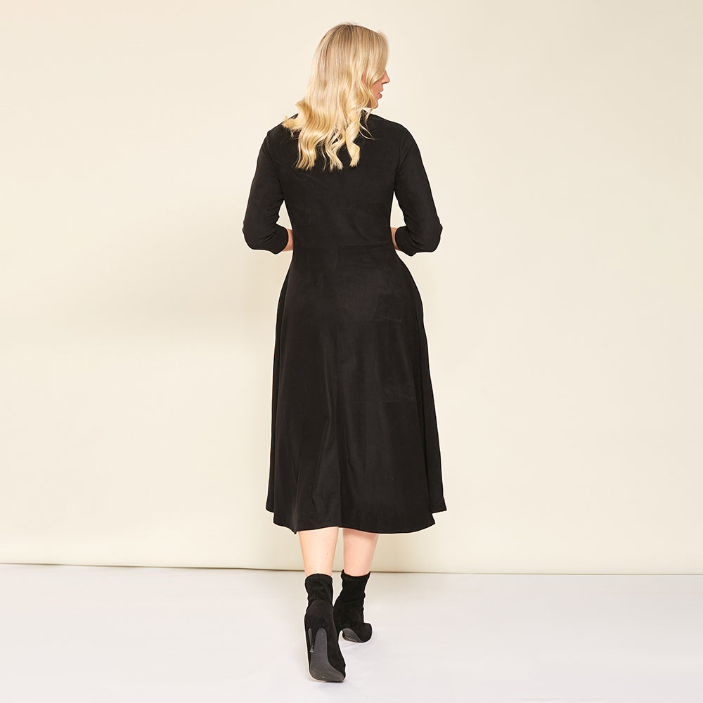 Aubree Dress (Black) - The Casual Company