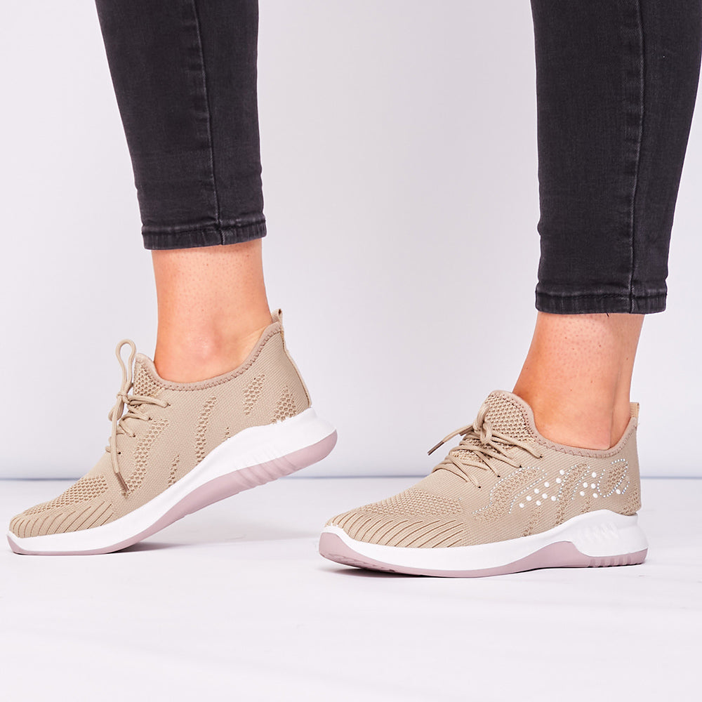 Bali Trainers (Beige) - The Casual Company