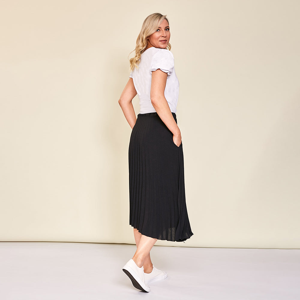 Ally Skirt (Black) - The Casual Company