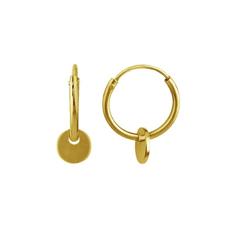 Mini Disk Hoops Gold