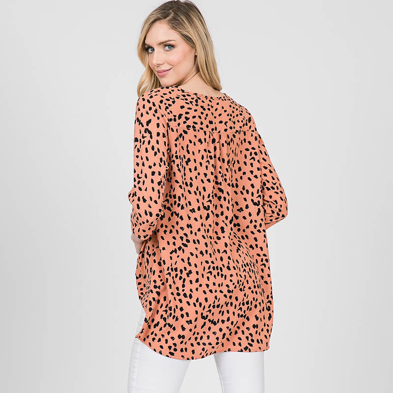 Annie Animal Print Blouse - The Casual Company