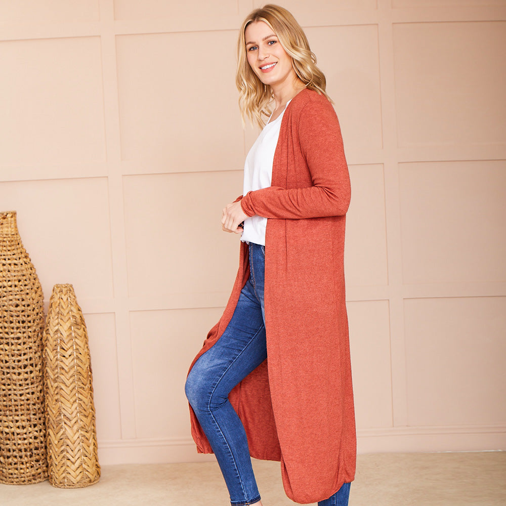 Emilia Cardigan (Terracotta)