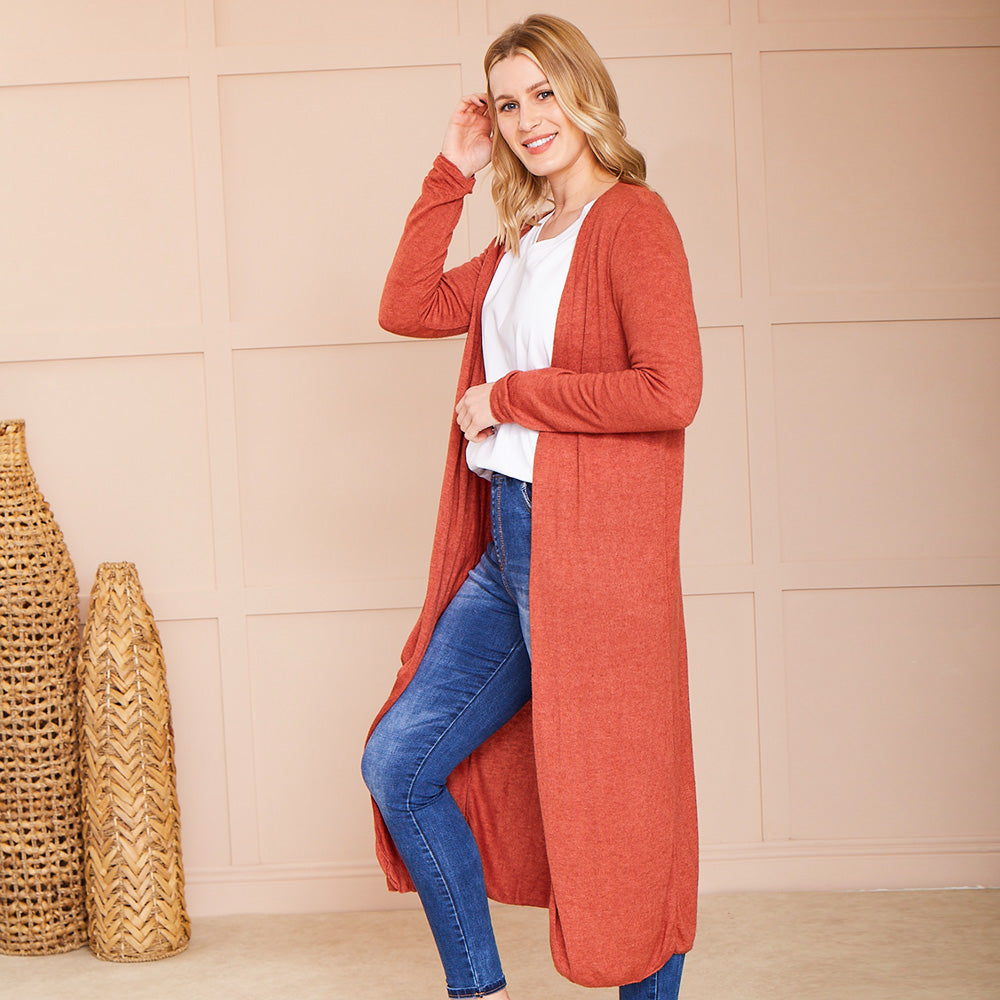 Emilia Cardigan (Terracotta)