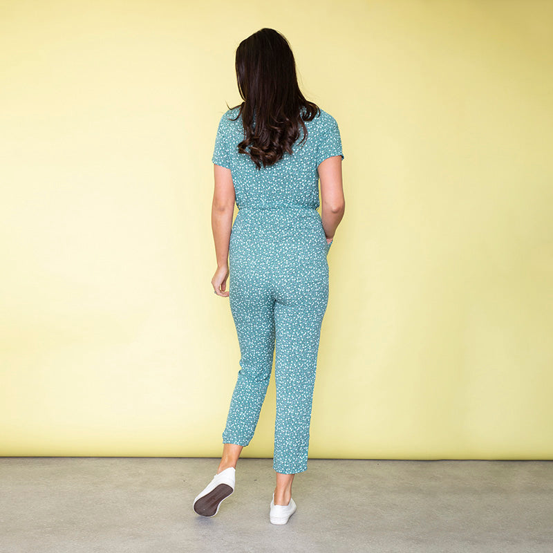 Vibra Floral Jumpsuit (Mint)